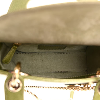 Christian Dior Metallic Lizard Mini Lady Dior Green 5 of 11