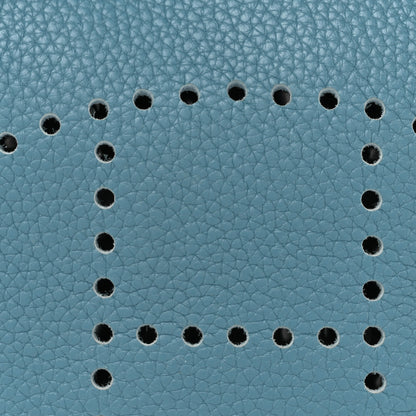 Hermes Taurillon Clemence Evelyne III PM Blue Jean 8 of 15