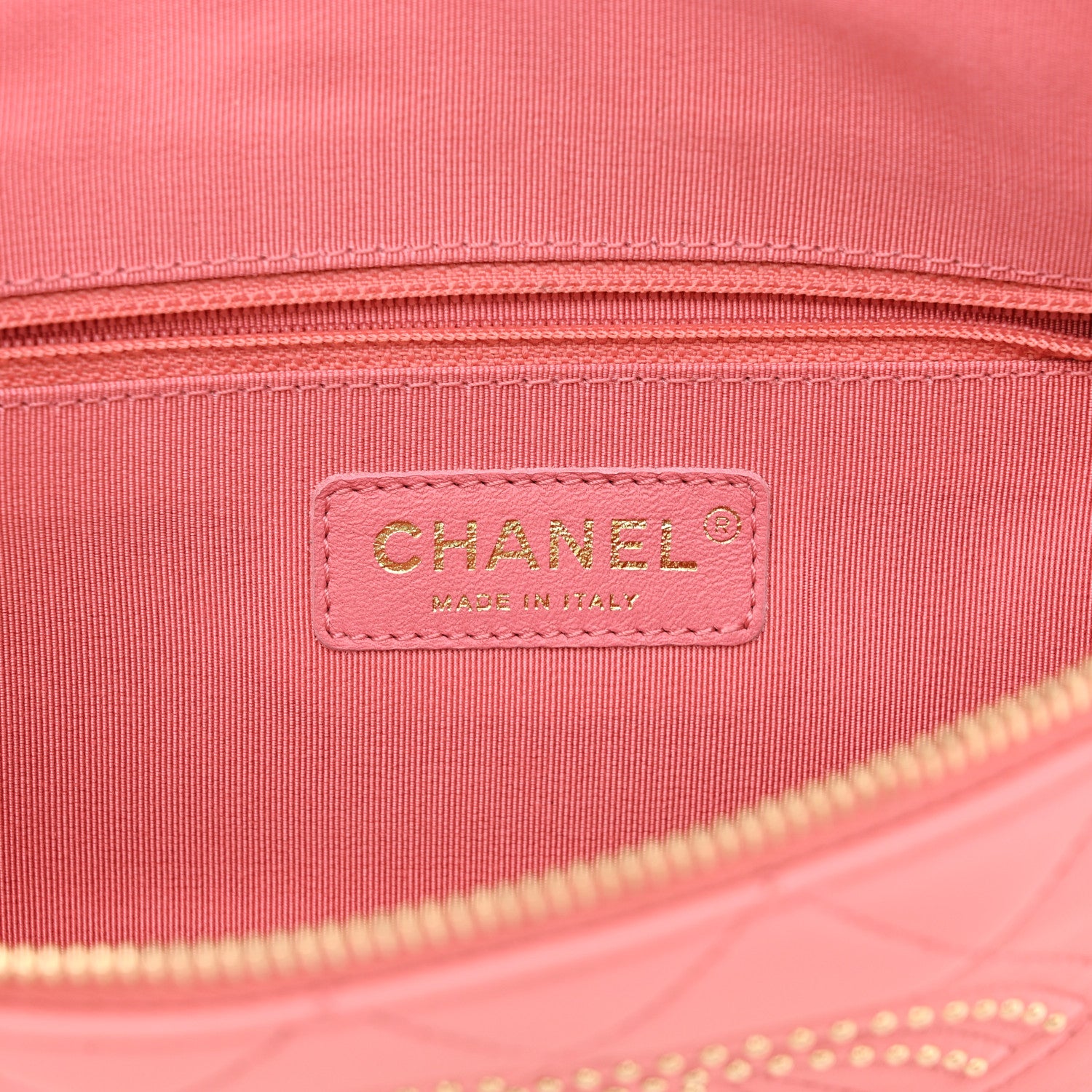 Chanel Lambskin Quilted Studded Waist Bag Fanny Pack Pink 6 of 10