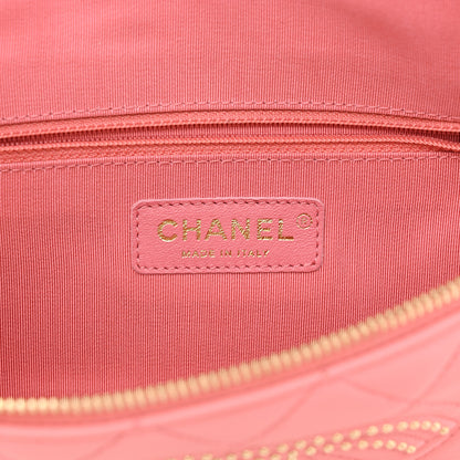 Chanel Lambskin Quilted Studded Waist Bag Fanny Pack Pink 6 of 10