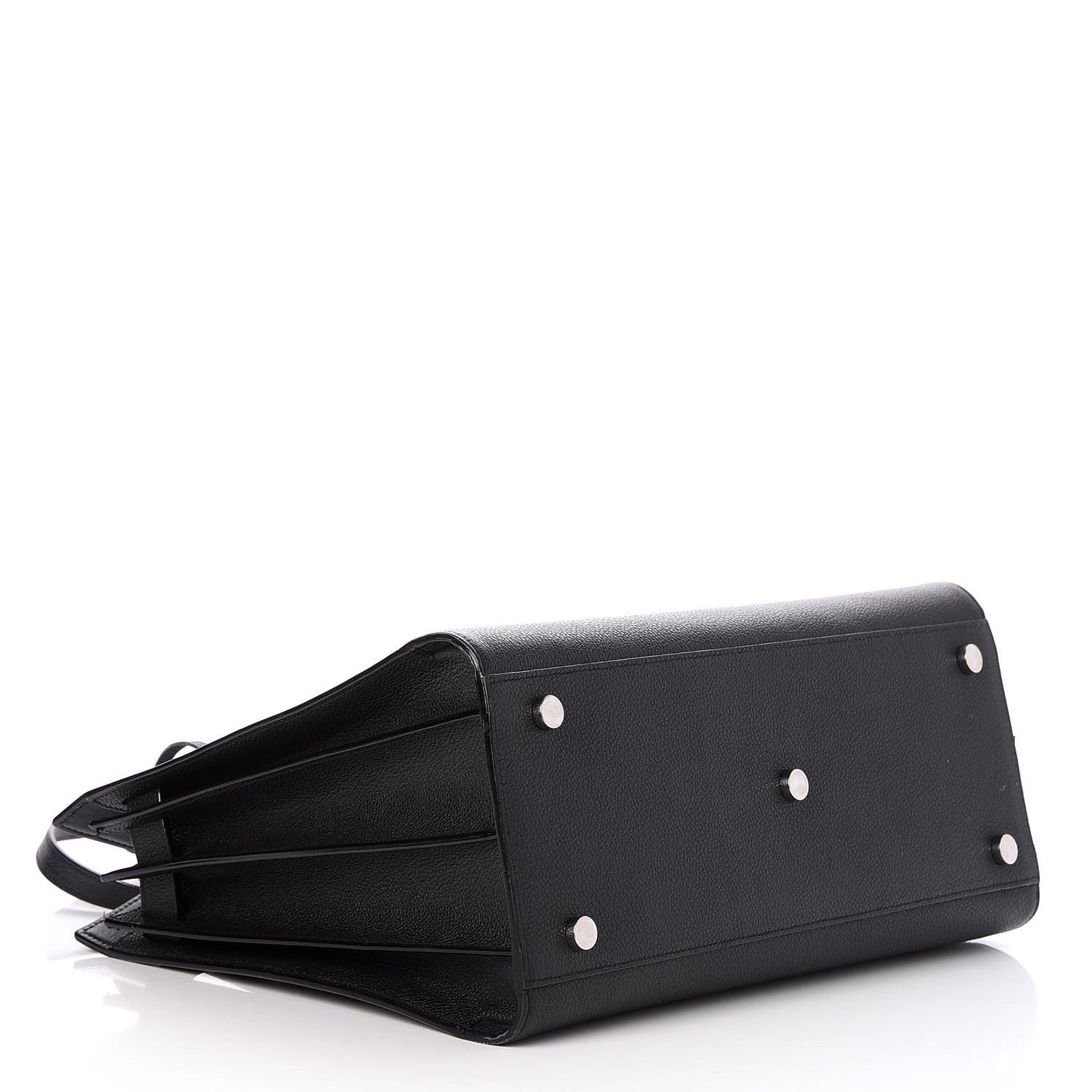 Grained Calfskin Small Sac De Jour Black