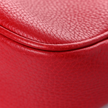 Gucci Pebbled Calfskin Small Soho Disco Bag Vibrant Red 11 of 14