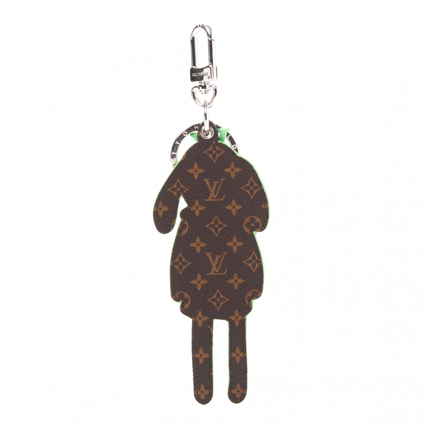 Calfskin Embossed Monogram LV Friends Rabbit Key Holder