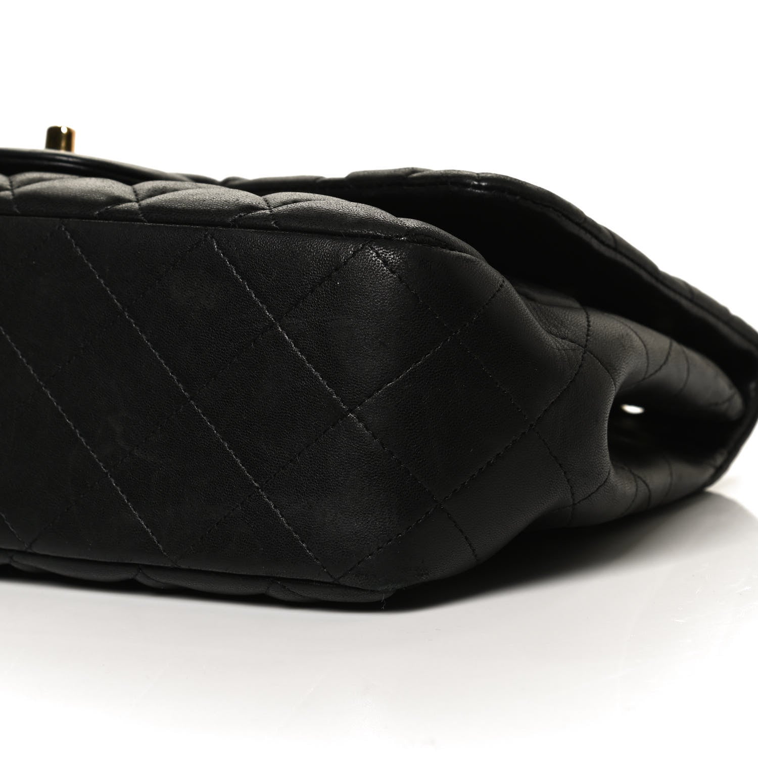 Chanel Lambskin Quilted Jumbo Single Flap Black 6 of 11