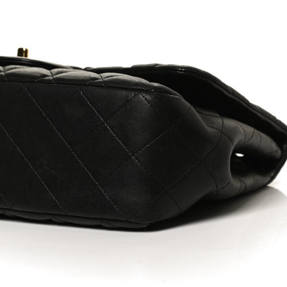 Chanel Lambskin Quilted Jumbo Single Flap Black 6 of 11