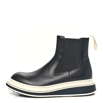 Loewe Calfskin Logo Chelsea Mens Boots 38 Black 1 of 9