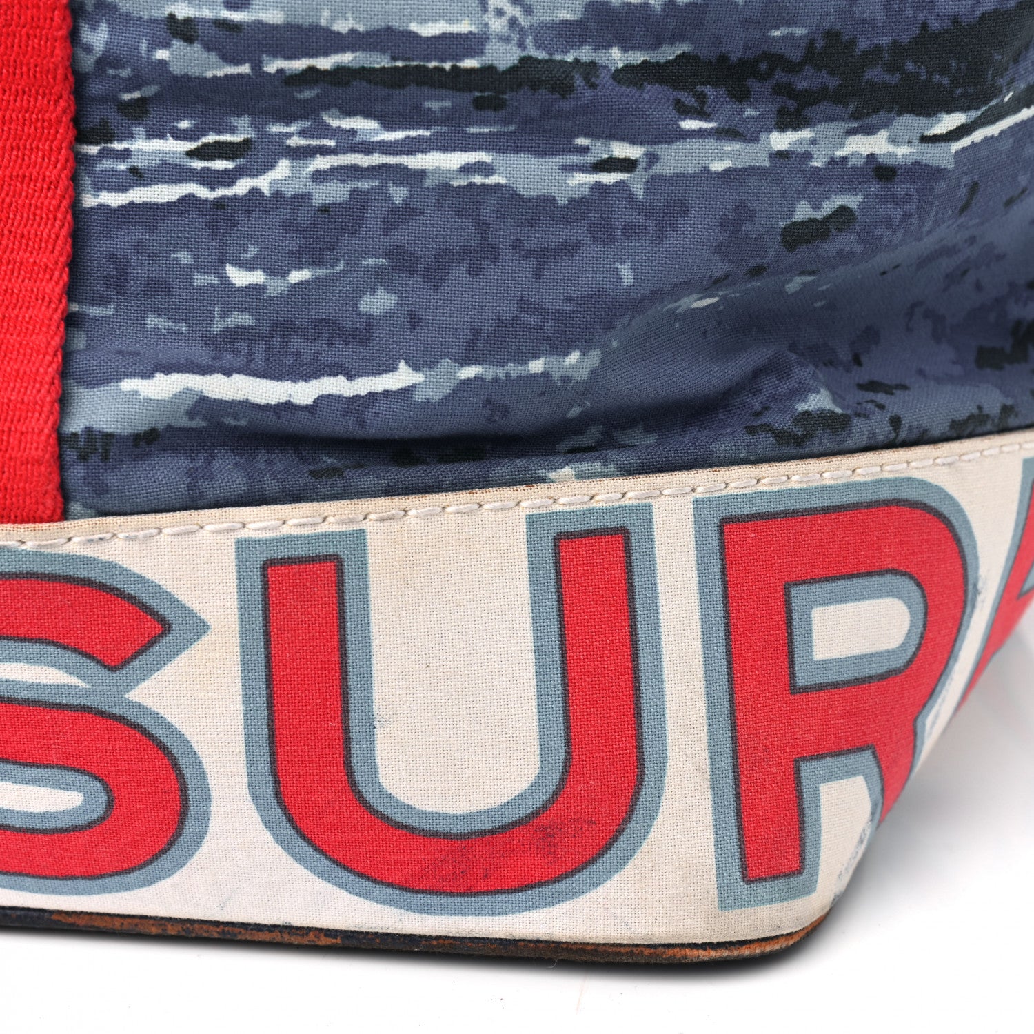 Chanel Canvas Surf Tote Red Blue 14 of 19