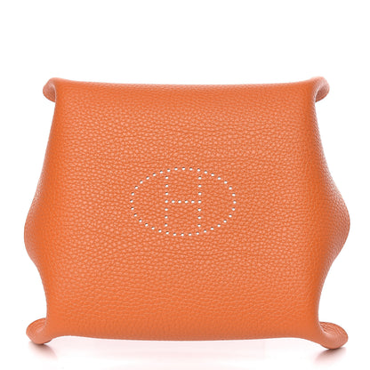 Hermes Taurillon Clemence Mises et Relances Change Tray Potiron 4 of 8