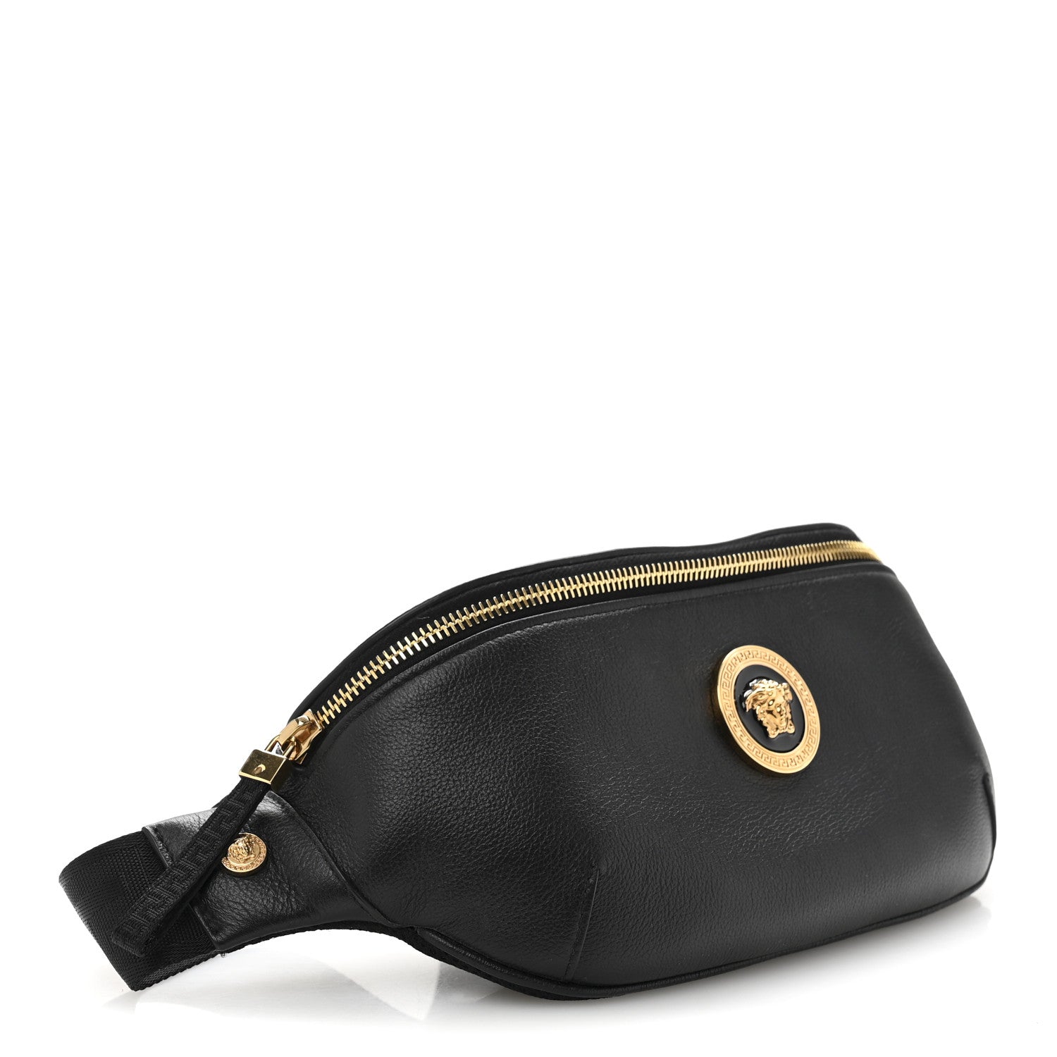 Versace Grained Calfskin Vanitas Medea Belt Bag Black 4 of 13