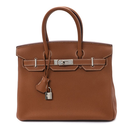 Hermes Togo Birkin 30 Gold 1 of 11