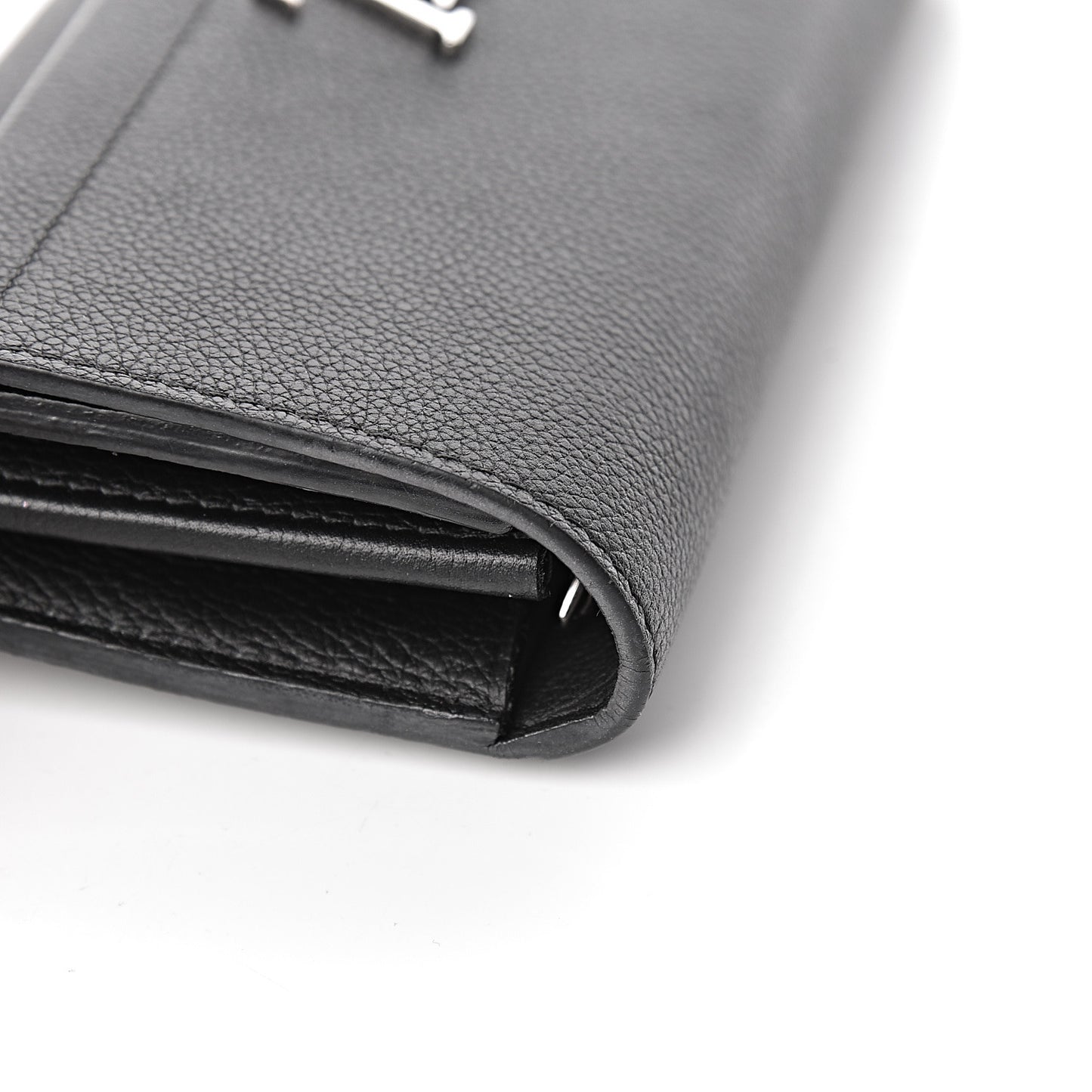 Calfskin Lockme II Wallet Black