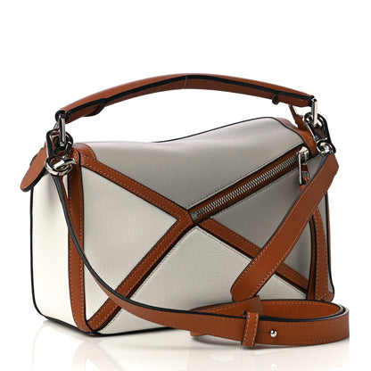 Loewe Calfskin Small Graphic Puzzle Bag Ghost Soft White 2 of 8