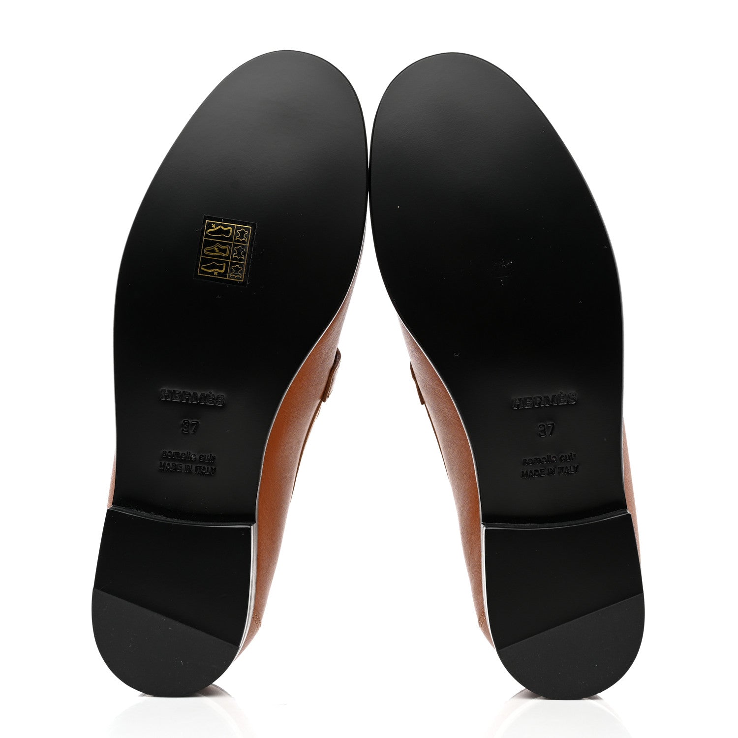 Hermes Calfskin Womens Destin Loafer 37 Naturel 5 of 9