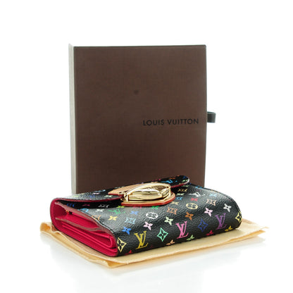 Louis Vuitton Monogram Multicolor Joey Wallet Black Grenade 4 of 7