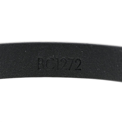 Louis Vuitton Calfskin Monogram Flower Edge Bracelet 19 Black 4 of 5