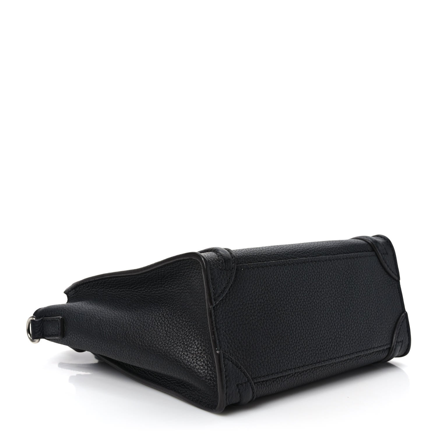 Celine Drummed Calfskin Nano Luggage Black 4 of 8