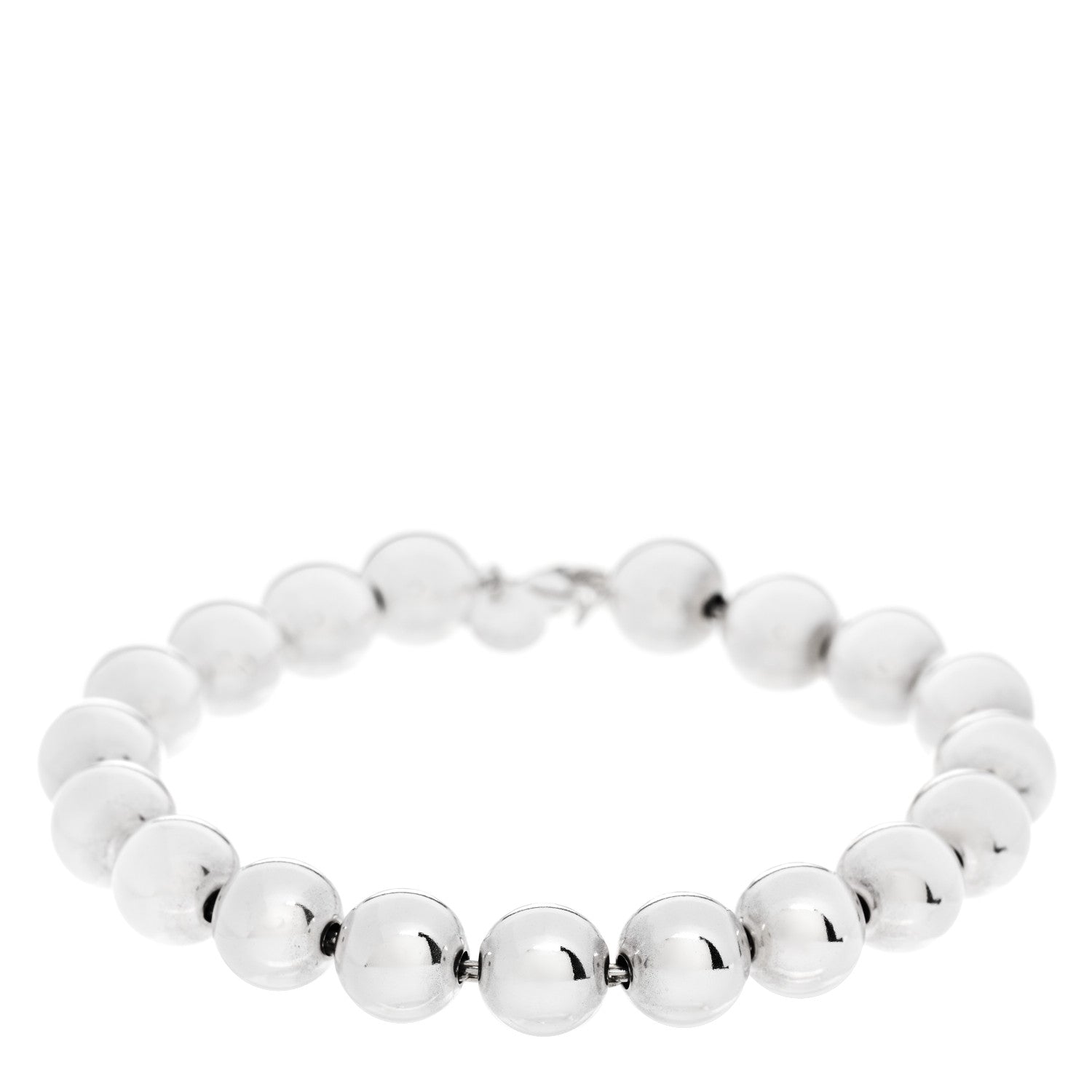 Tiffany Sterling Silver 10mm HardWear Ball Bracelet 1 of 4