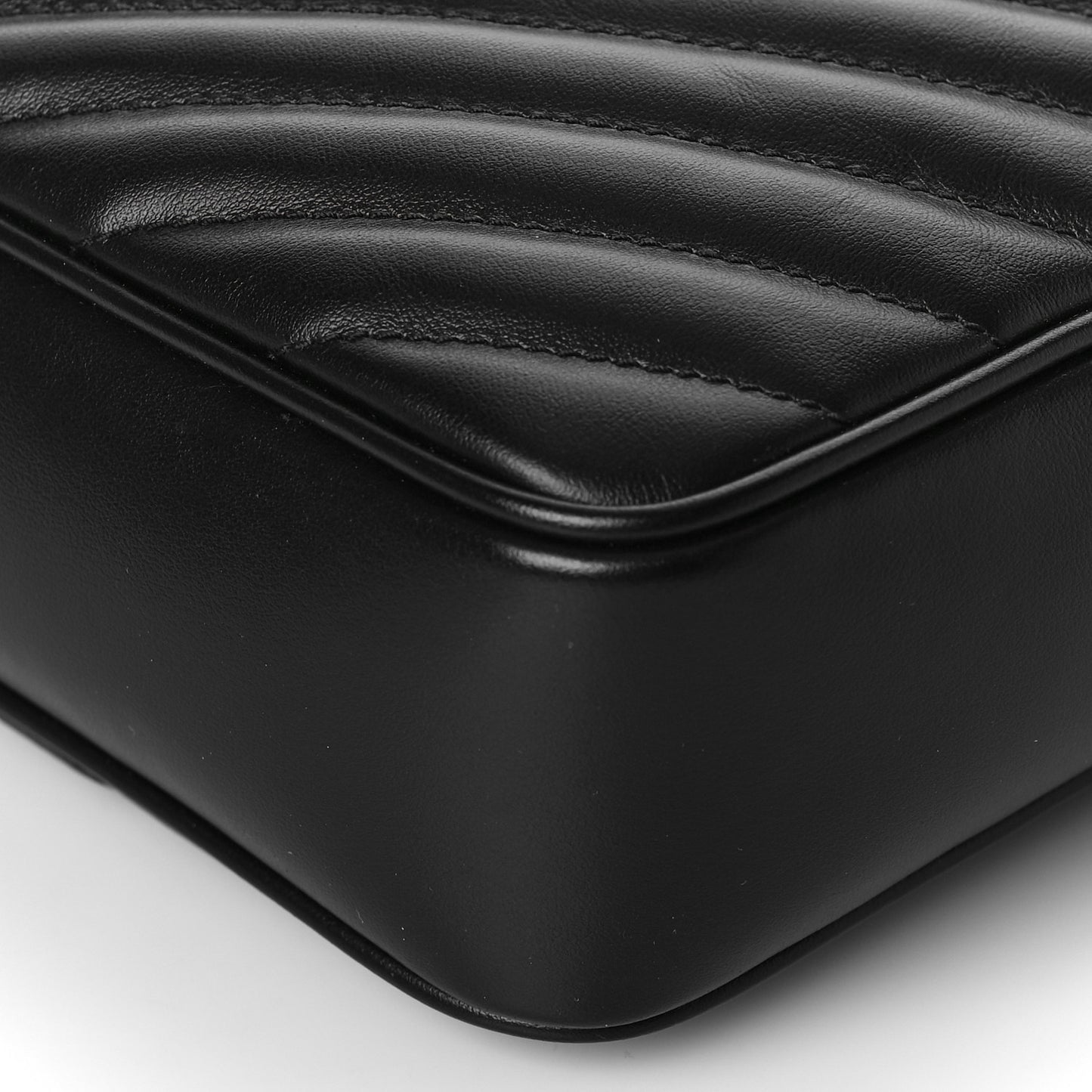 Calfskin Matelasse Monogram Lou Camera Bag Black