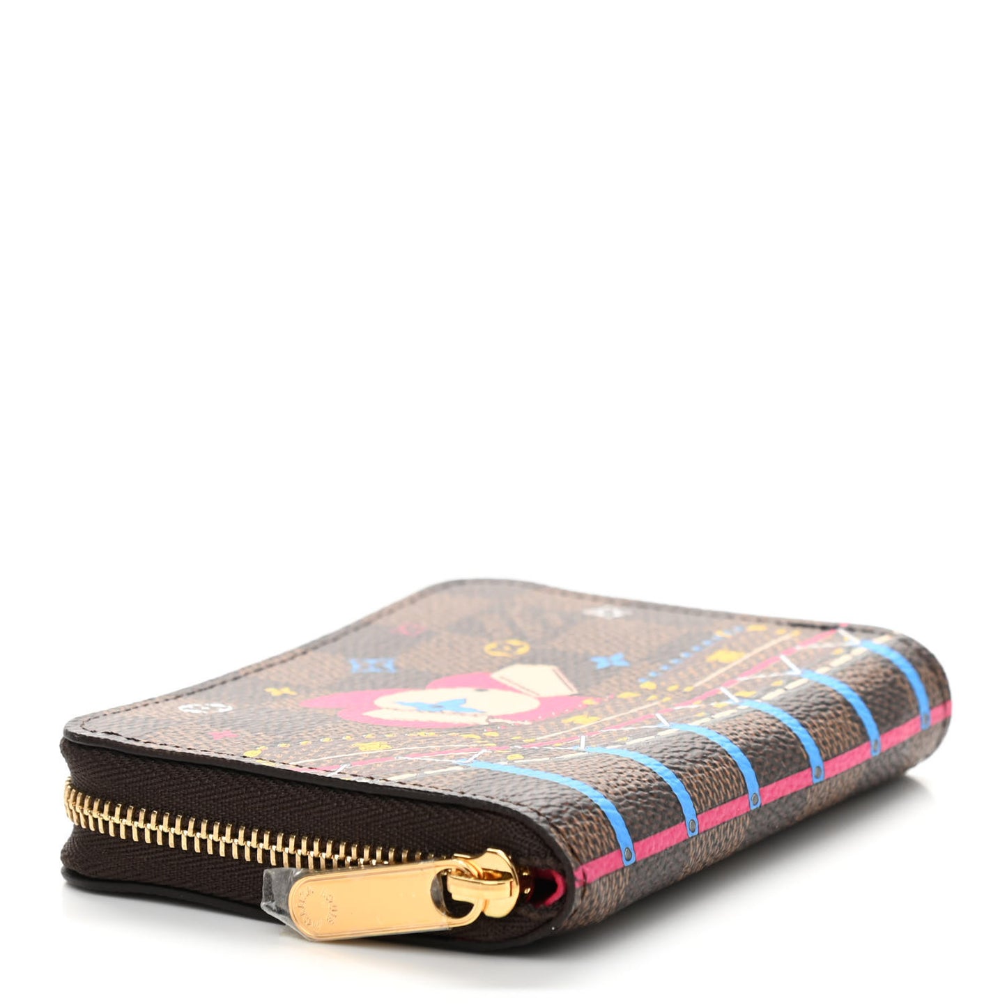 Damier Ebene 2020 Christmas Animation Roller Coaster Zippy Coin Purse Pivoine