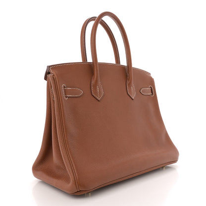 Hermes Natural Barenia Faubourg Birkin 30 Fauve 3 of 11