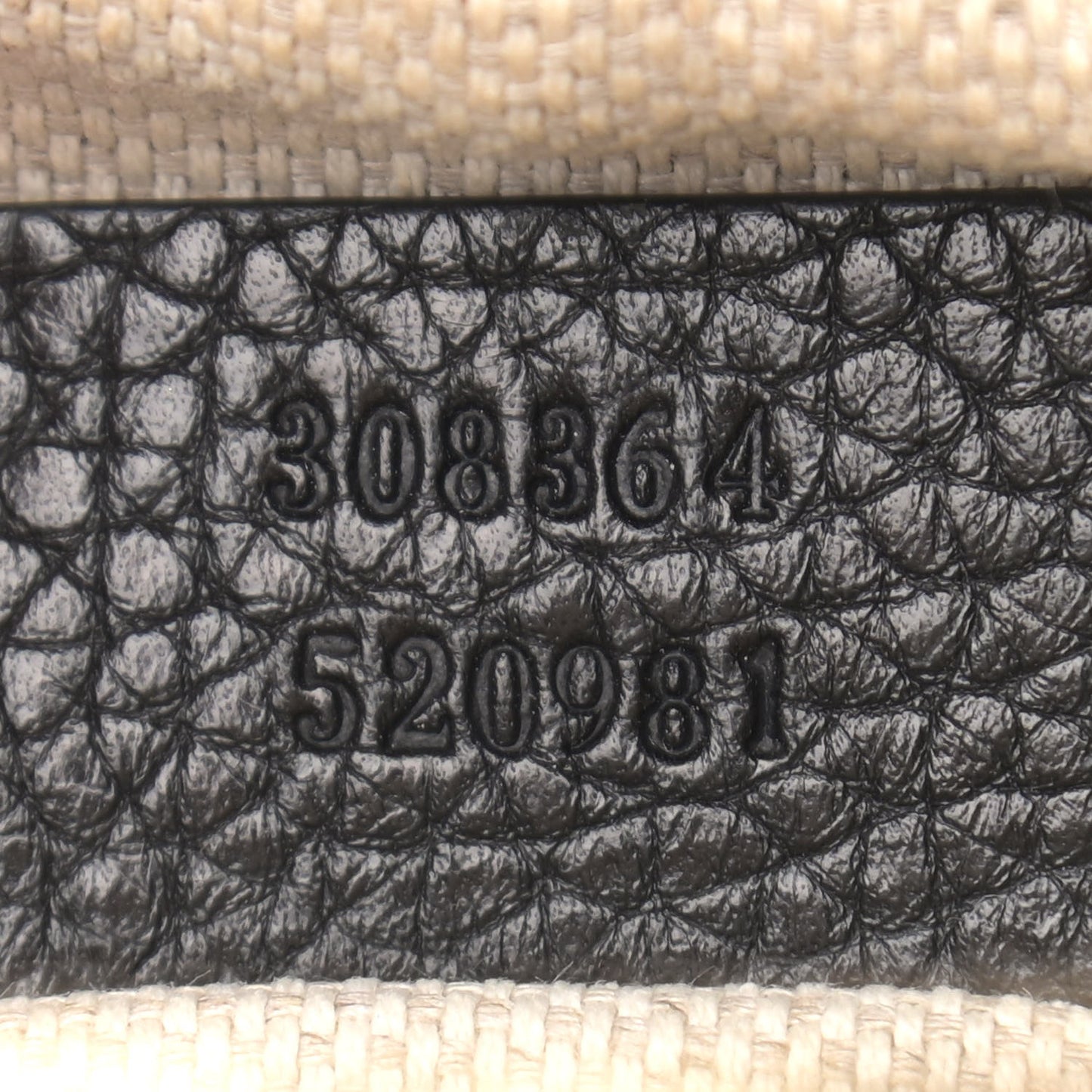 Pebbled Calfskin Small Soho Disco Bag Black
