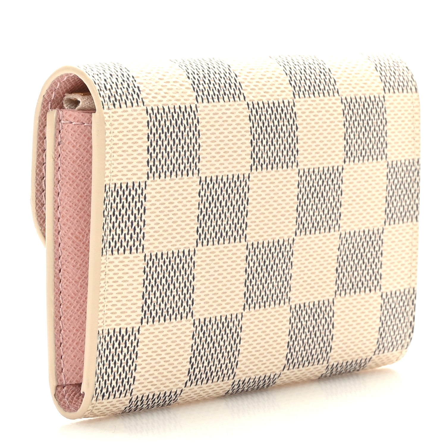 Louis Vuitton Damier Azur Rosalie Coin Purse Rose Ballerine 3 of 7