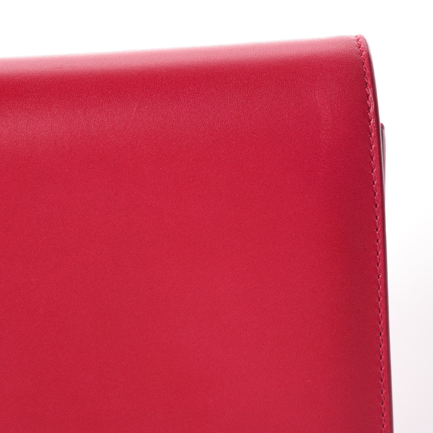 Patent Grain de Poudre Lutetia Flap Clutch Fuchsia