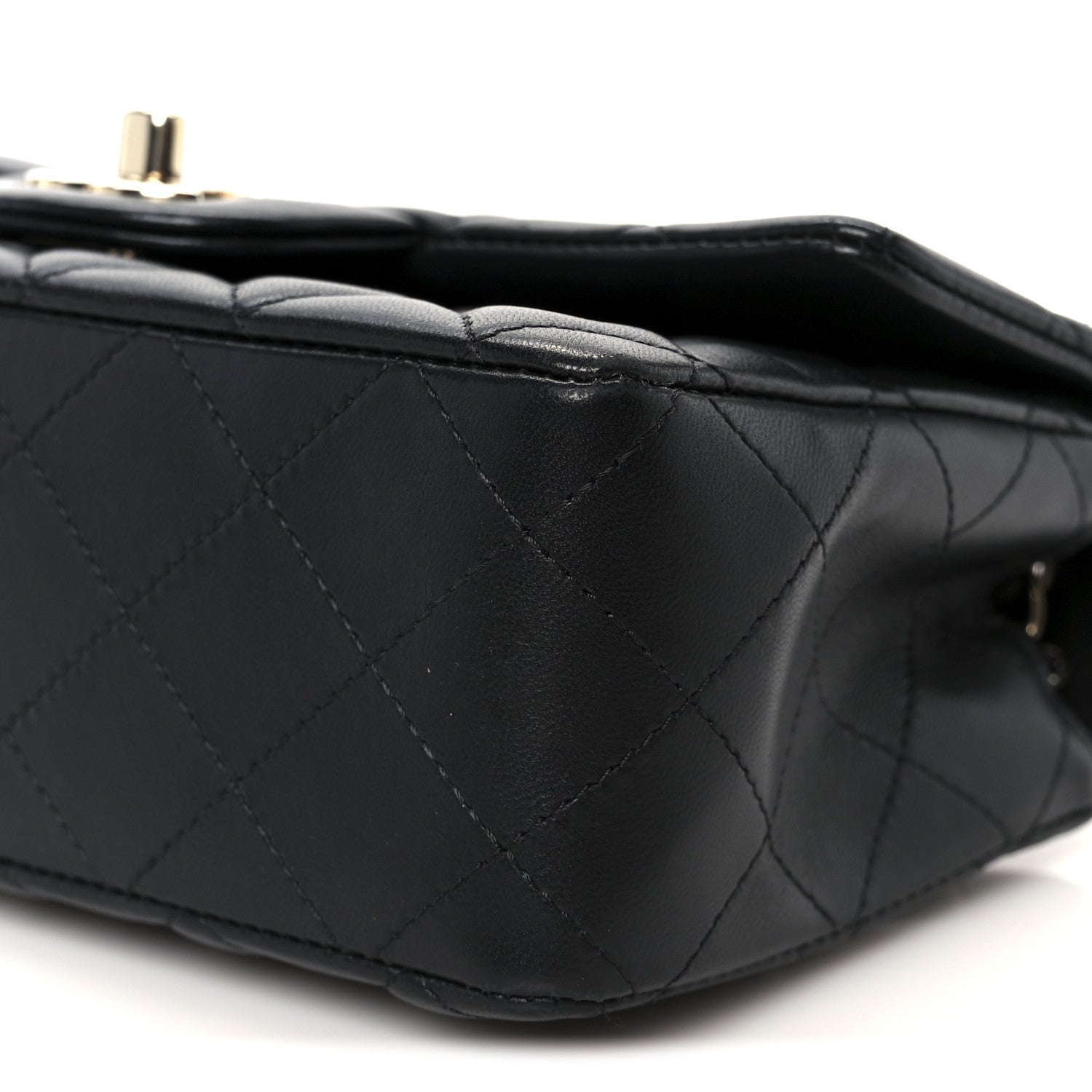 Chanel Lambskin Quilted Mini Rectangular Flap Black 11 of 11