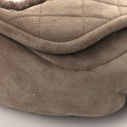 Chanel Shearling Quilted Mademoiselle Flap Light Brown 10 of 10