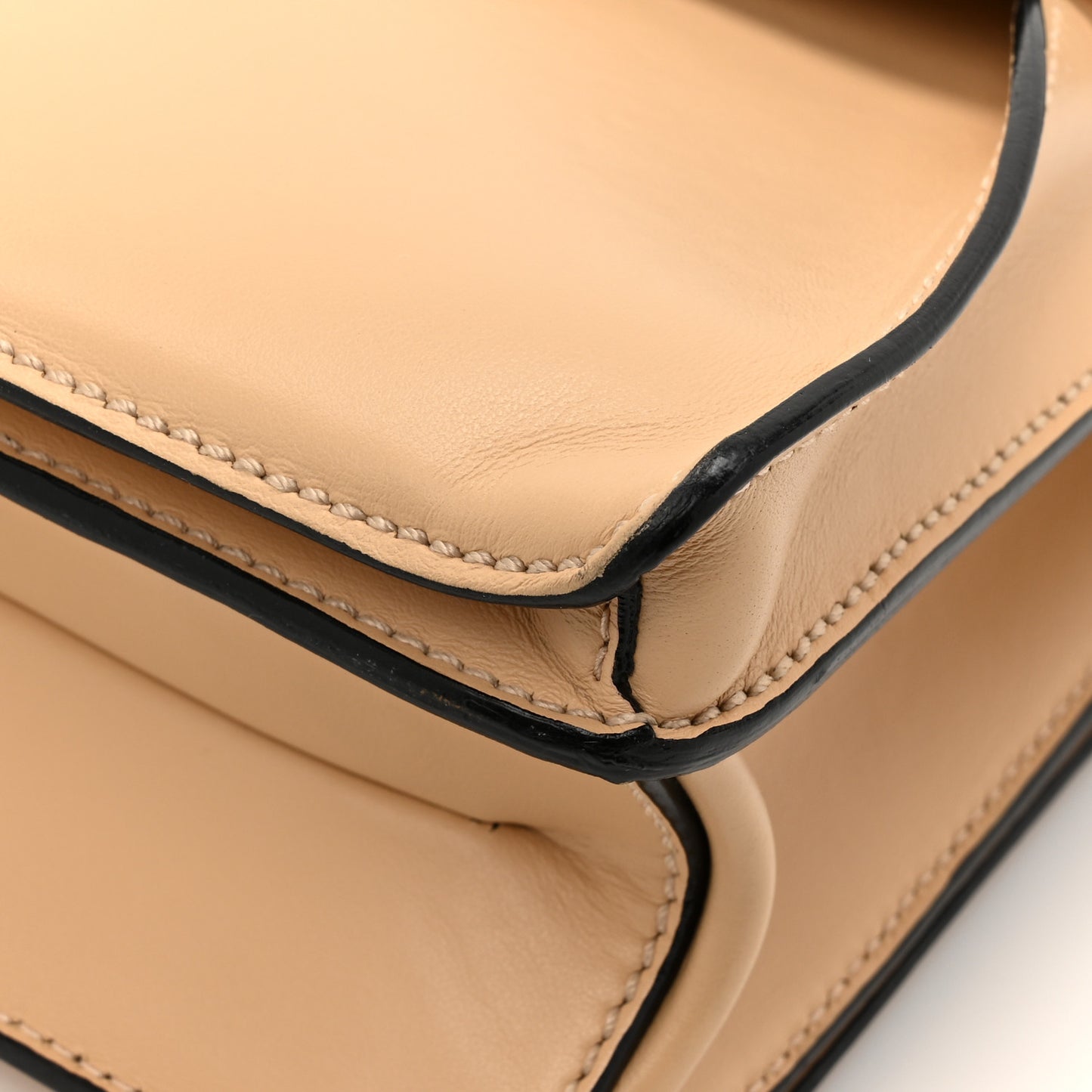 Calfskin Hava Top Handle Bag Warm Sand