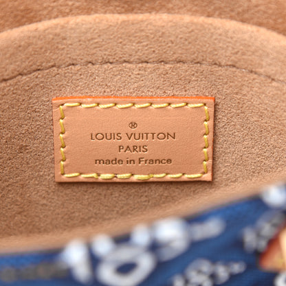 Louis Vuitton Jacquard Since 1854 Petit Sac Plat Blue 8 of 14