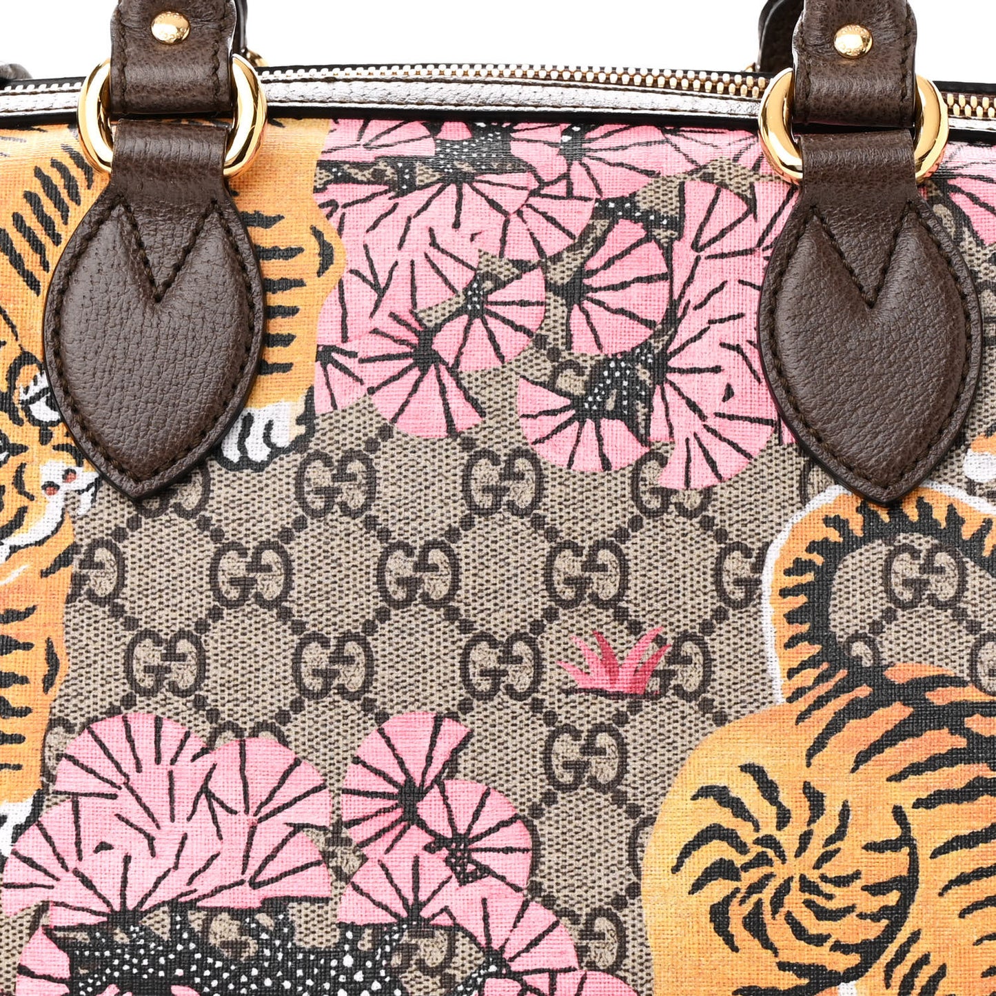 GG Supreme Monogram Bengal Medium Boston Beige PInk