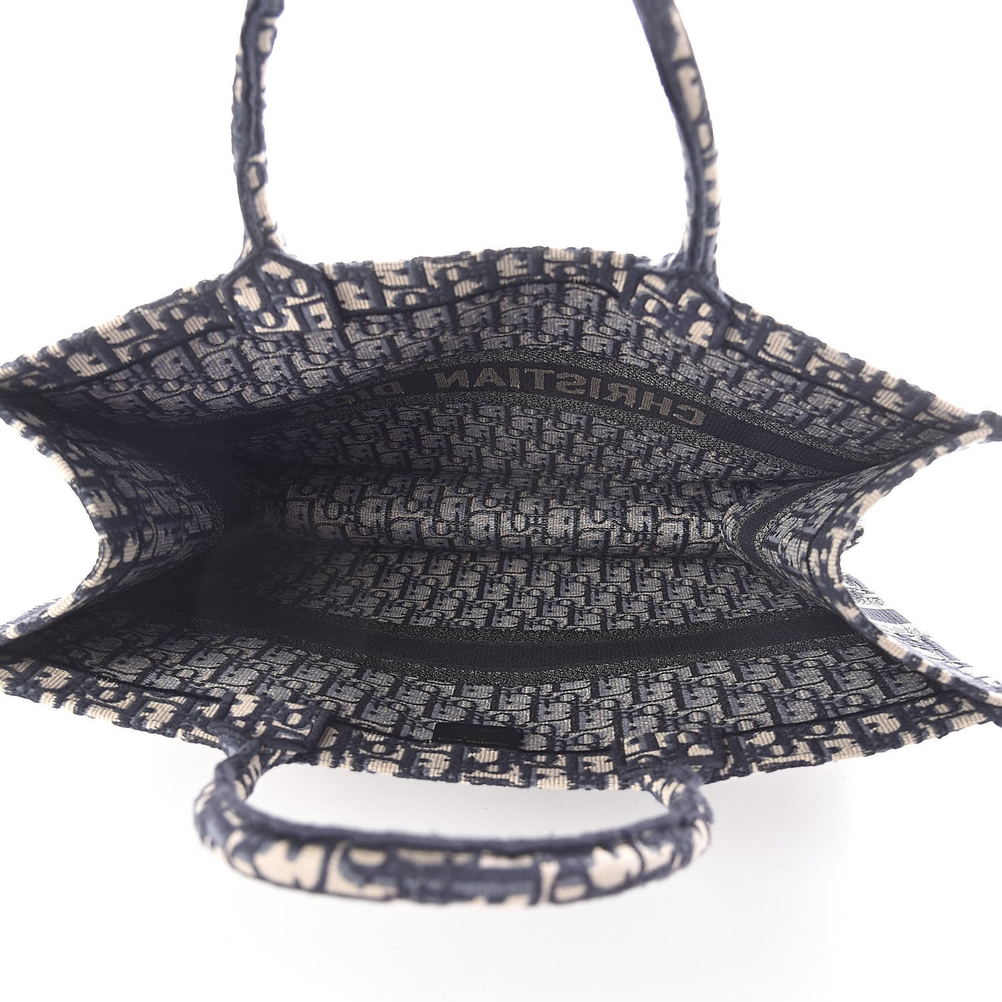 Oblique Book Tote Blue Multicolor