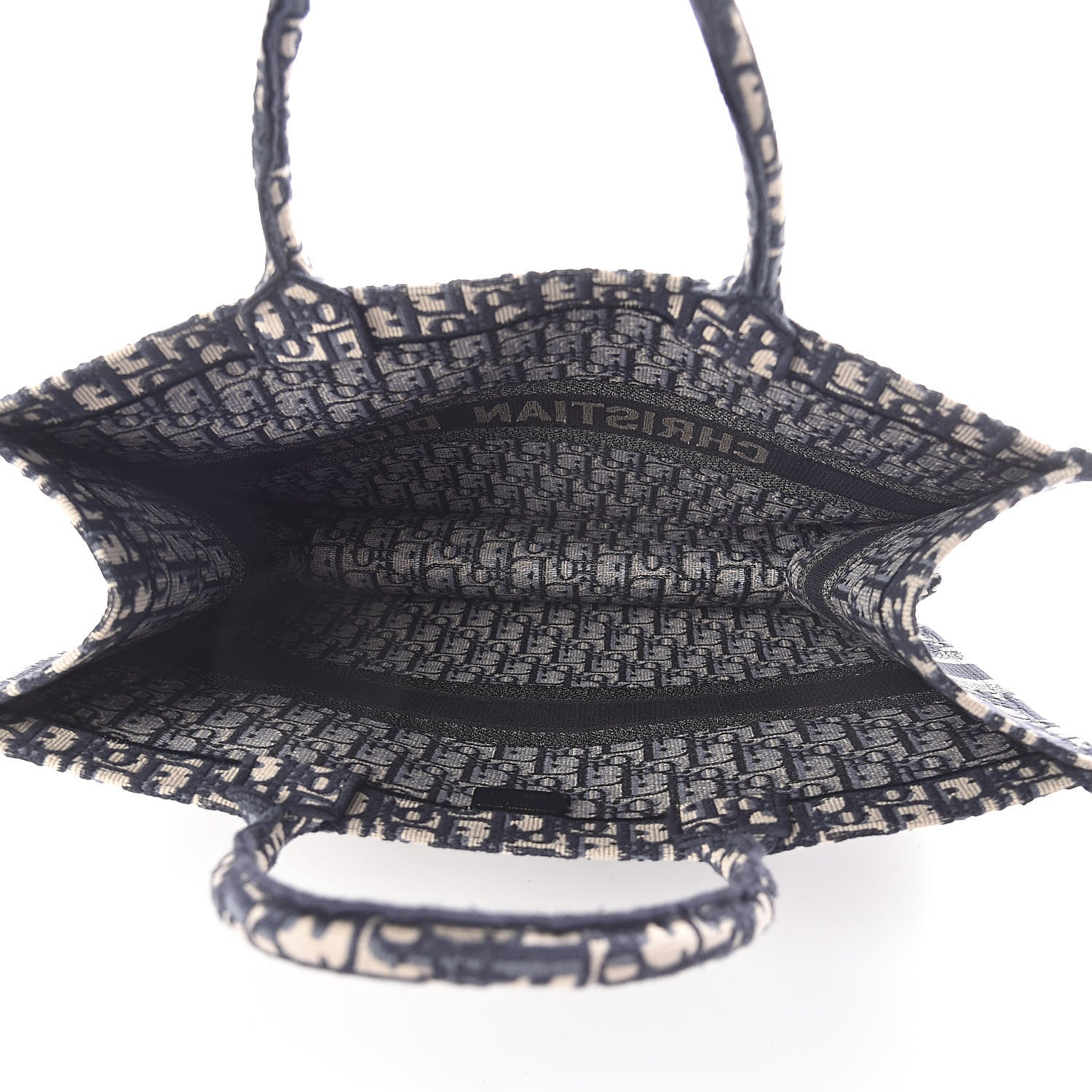 Christian Dior Oblique Book Tote Blue Multicolor 5 of 10
