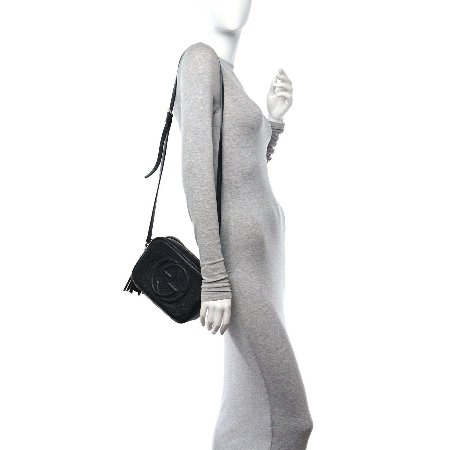 Gucci Pebbled Calfskin Small Soho Disco Bag Black 2 of 12