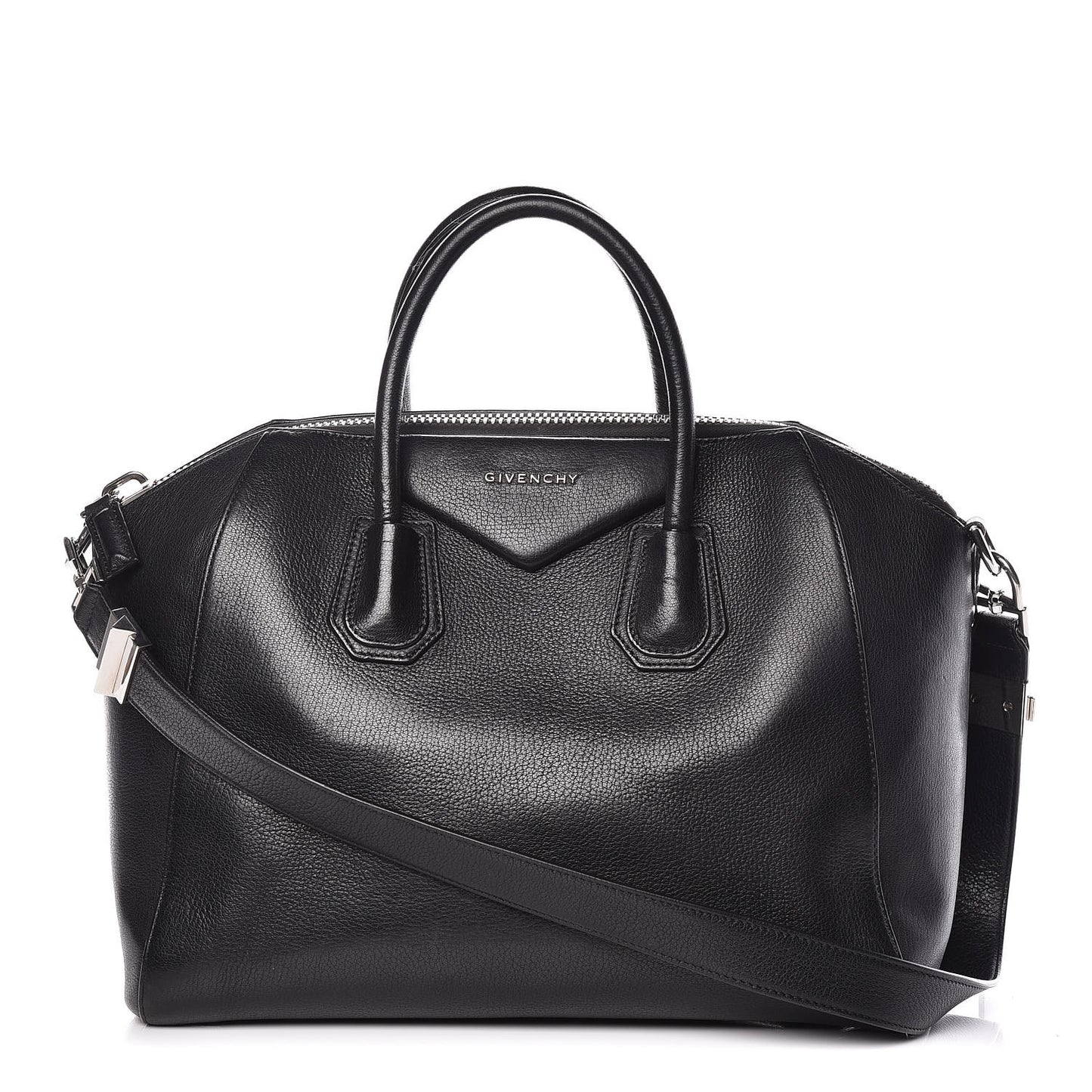 Sugar Goatskin Medium Antigona Black