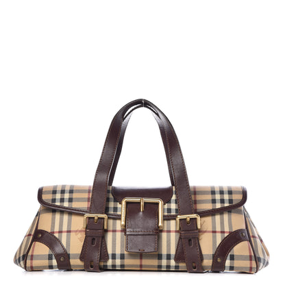 Burberry Haymarket Check Buckle Satchel 1 of 30