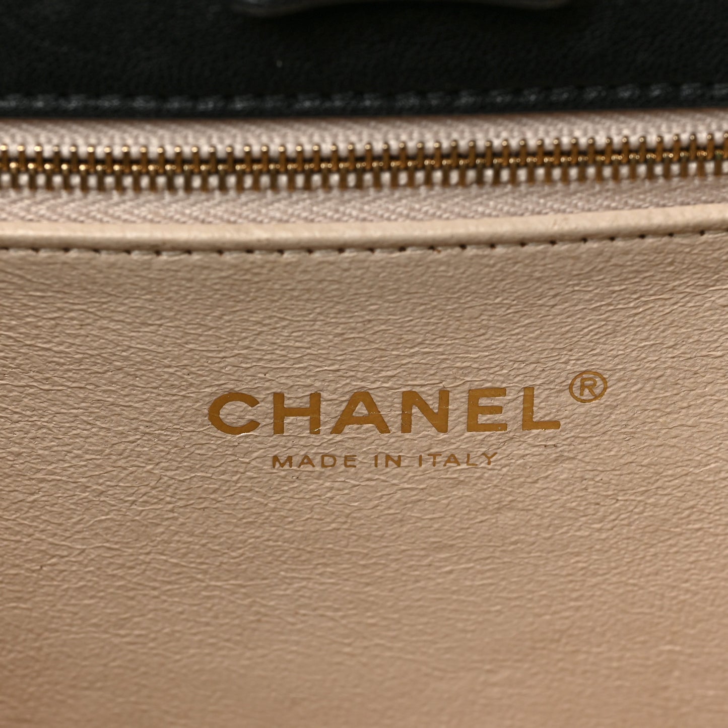 Lambskin Stitched Large Coco Lux Shopping Tote Black
