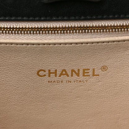 Chanel Lambskin Stitched Large Coco Lux Shopping Tote Black 6 of 9