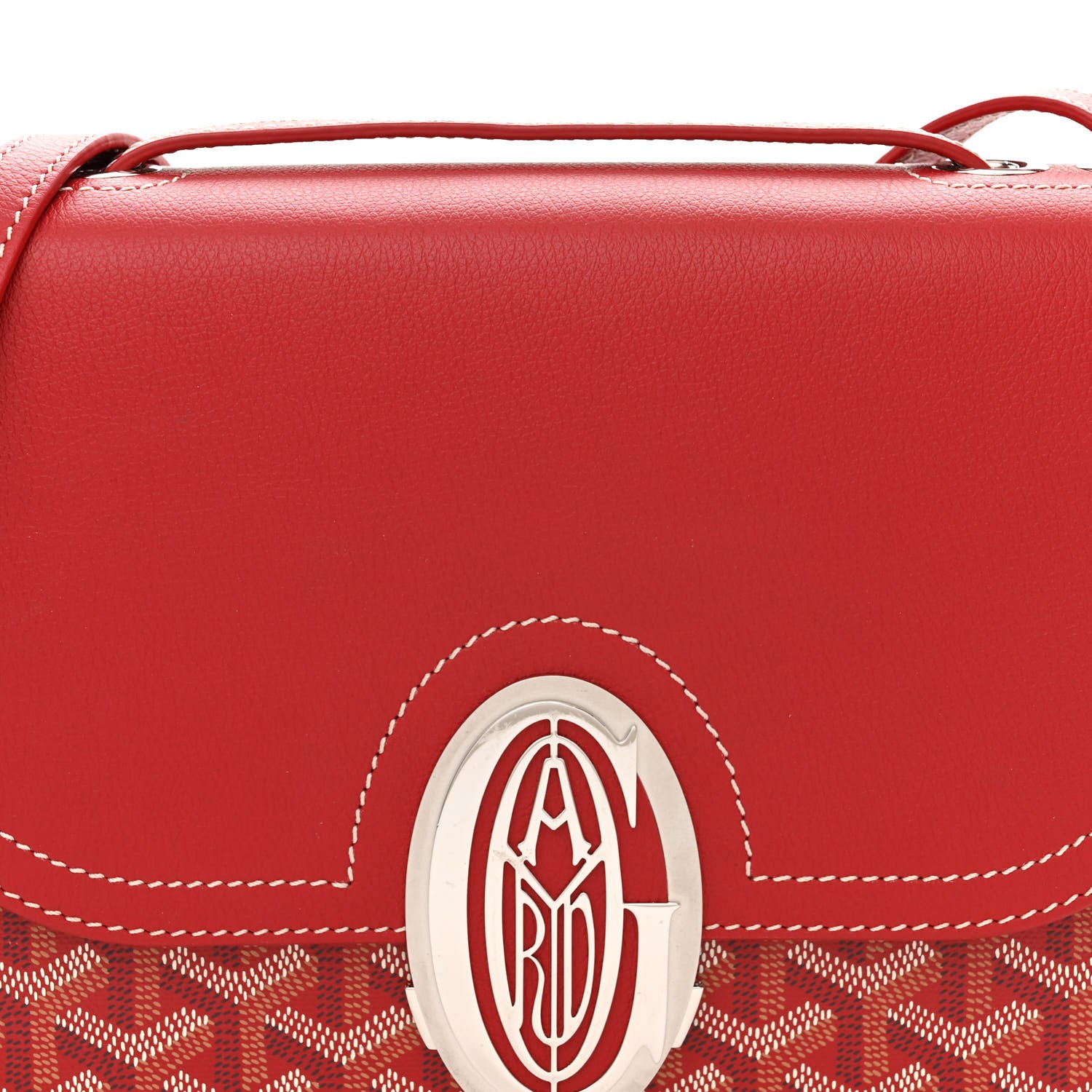 Goyard Goyardine 233 PM Shoulder Bag Red 7 of 10