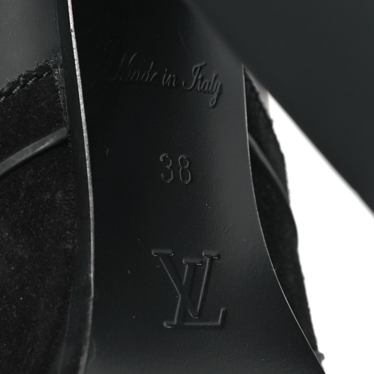 Suede Calfskin Monogram Star Trail Ankle Boots 38 Black