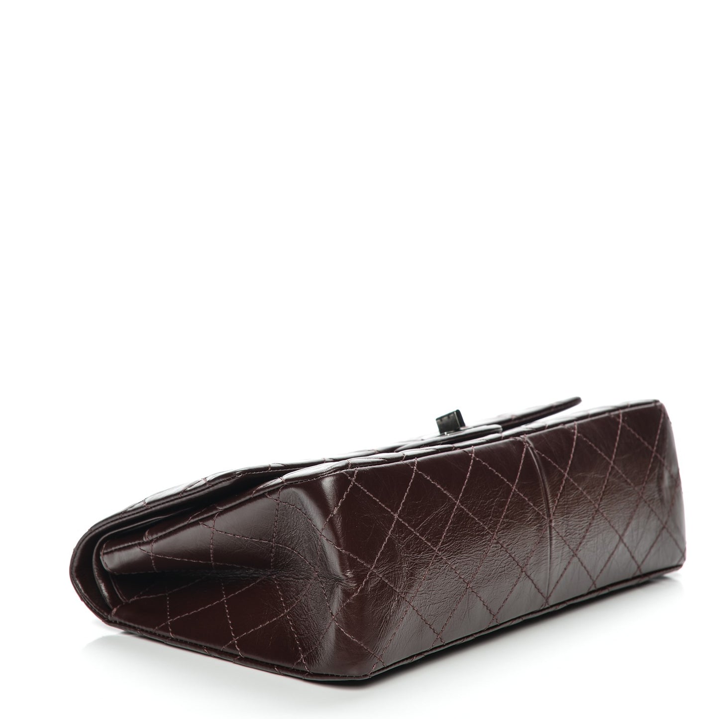 Aged Calfskin Quilted 2.55 Reissue 226 Flap Dark Brown