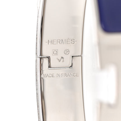 Hermes Enamel Narrow Clic Clac H Bracelet PM Iris 4 of 4