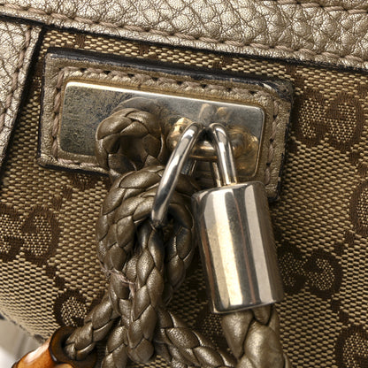 Gucci Monogram Medium Bella Tote Gold 16 of 17