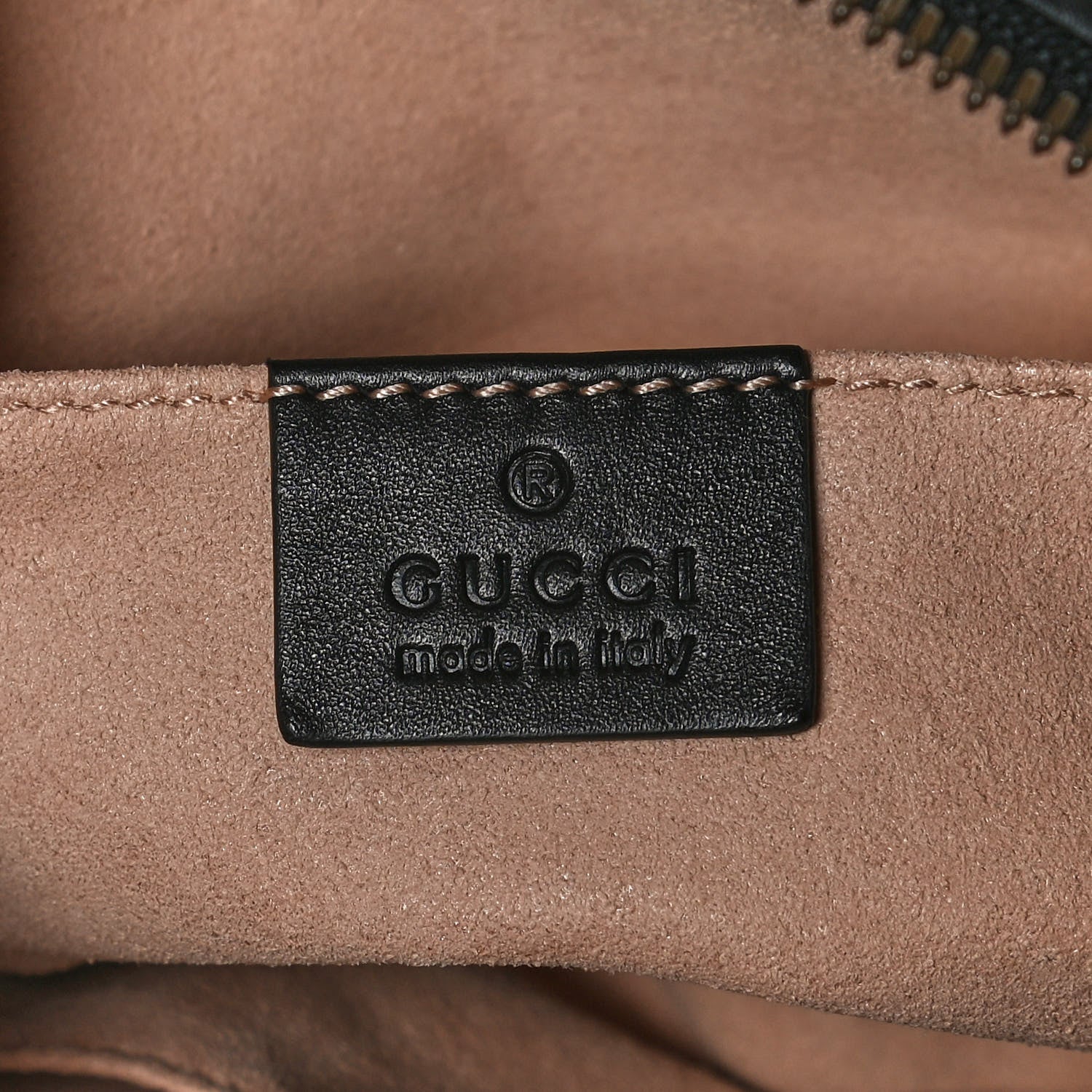Gucci Calfskin Matelasse GG Marmont Belt Bag 75 30 Black 6 of 13