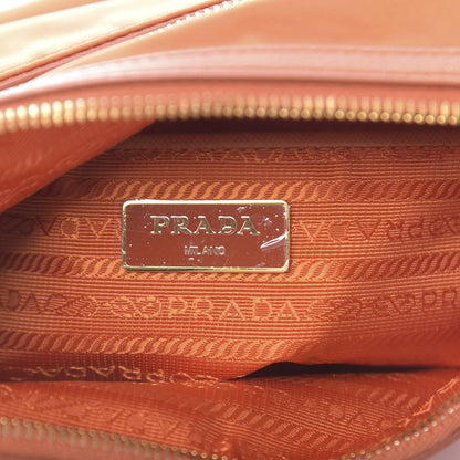 Prada Tessuto Nylon Saffiano Crossbody Bag Papaya 6 of 12