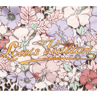 Louis Vuitton Silk Leopard Tropiques Snood Scarf Pink 3 of 4
