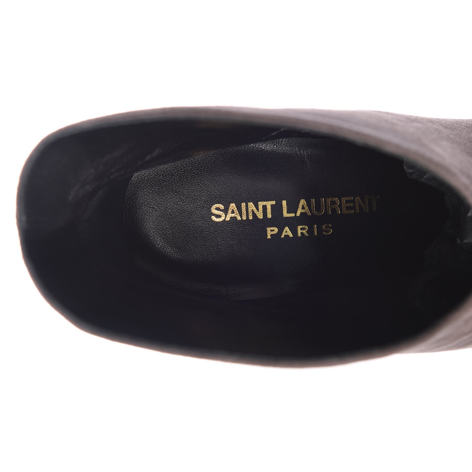 Saint Laurent Suede Paris 105 Boots 36.5 Road Grey 6 of 8