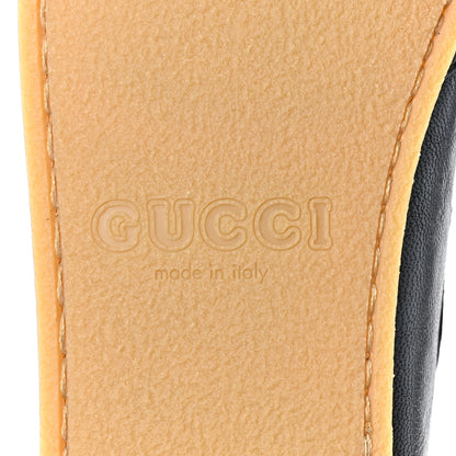 Gucci Goatskin Mens Interlocking GG Horsebit Tayma Moccasins 7.5 Black 6 of 11