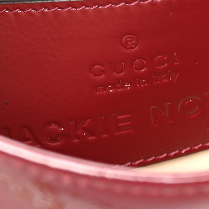 Gucci Crinkled Patent Mini Jackie Notte Bag Rosso Ancora Red 5 of 8